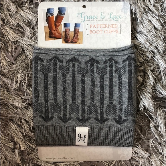 Grace and Lace Patterned Boot Cuffs - Picture 2 of 3